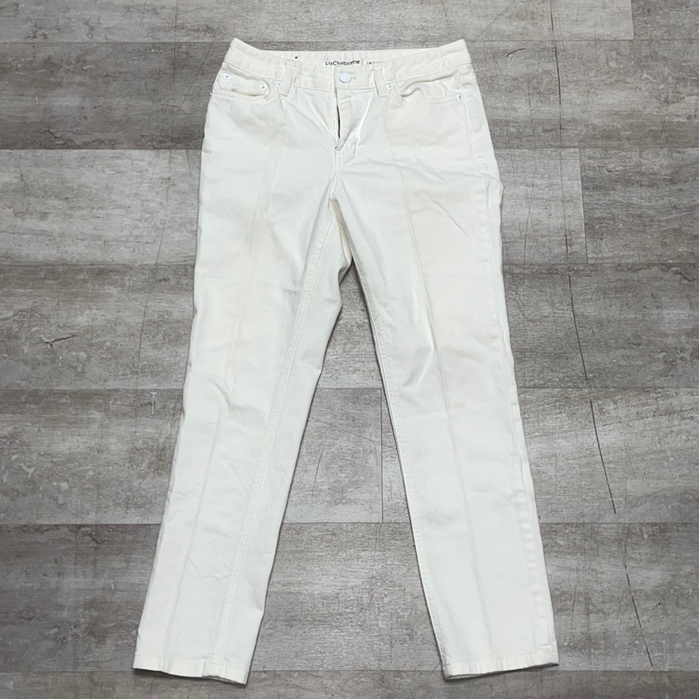 Liz Claiborne White Skinny Jeans